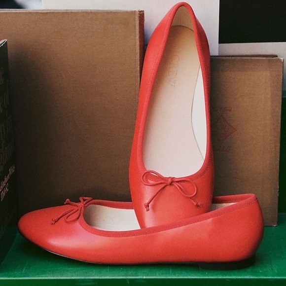 J Crew Andi ballet flats in leather CH265 - Picture 1 of 4